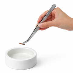 Stainless Steel Angled Feeding Tweezers