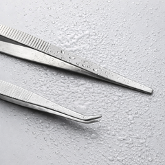 Stainless Steel Straight Feeding Tweezers