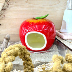 Ceramic Apple Hamster Hideout