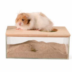 Rectangular Acrylic Sand Bath for Hamsters & Small Animals
