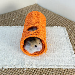 Colorful Paper Rope Hamster Tunnel