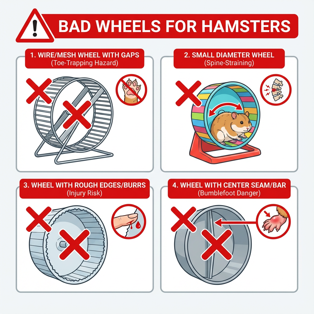 which hamster wheels are bad for hamsters