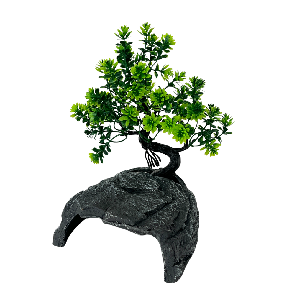 Natural Reptile Hideout Cave with Planting Zone