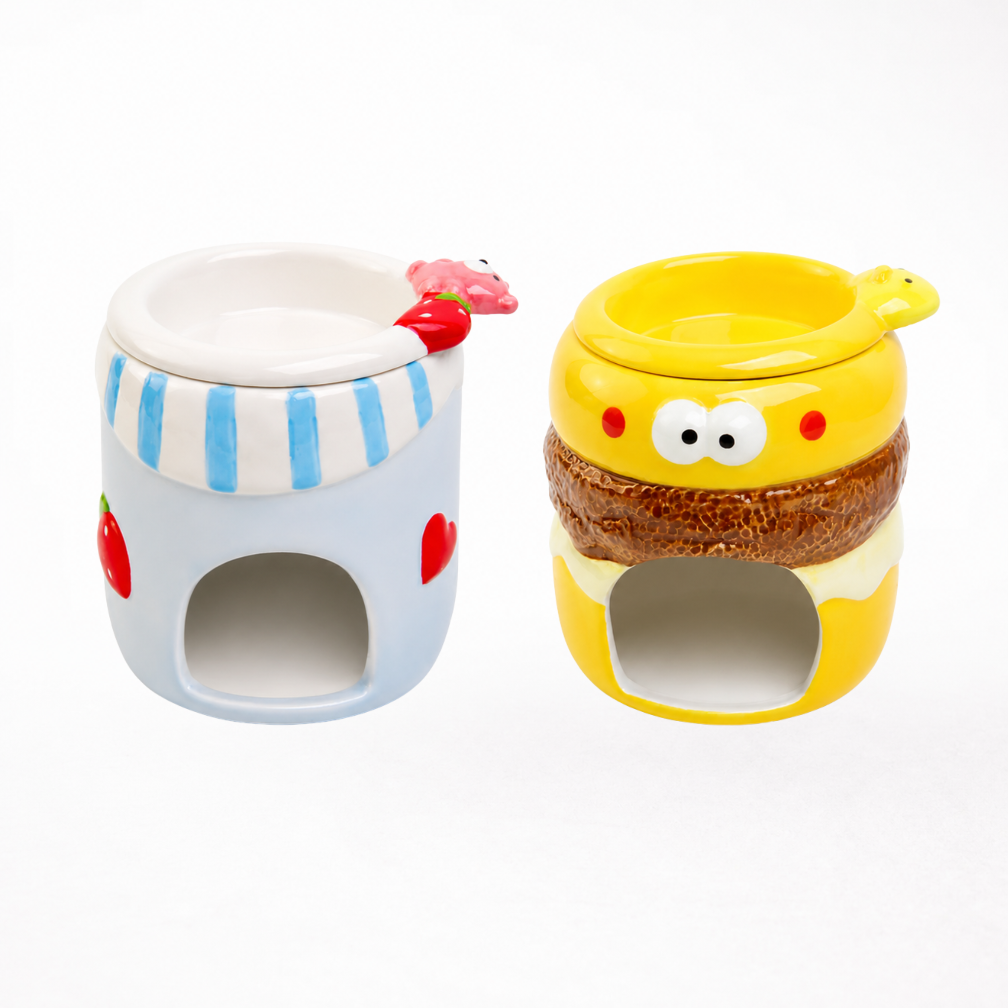 Cute Ceramic Hamster Hideout & Food Bowl