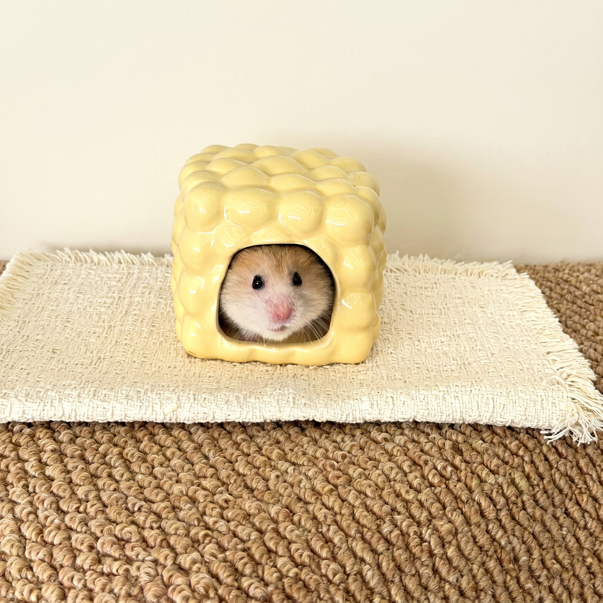 Cheese Cube Ceramic Hideout