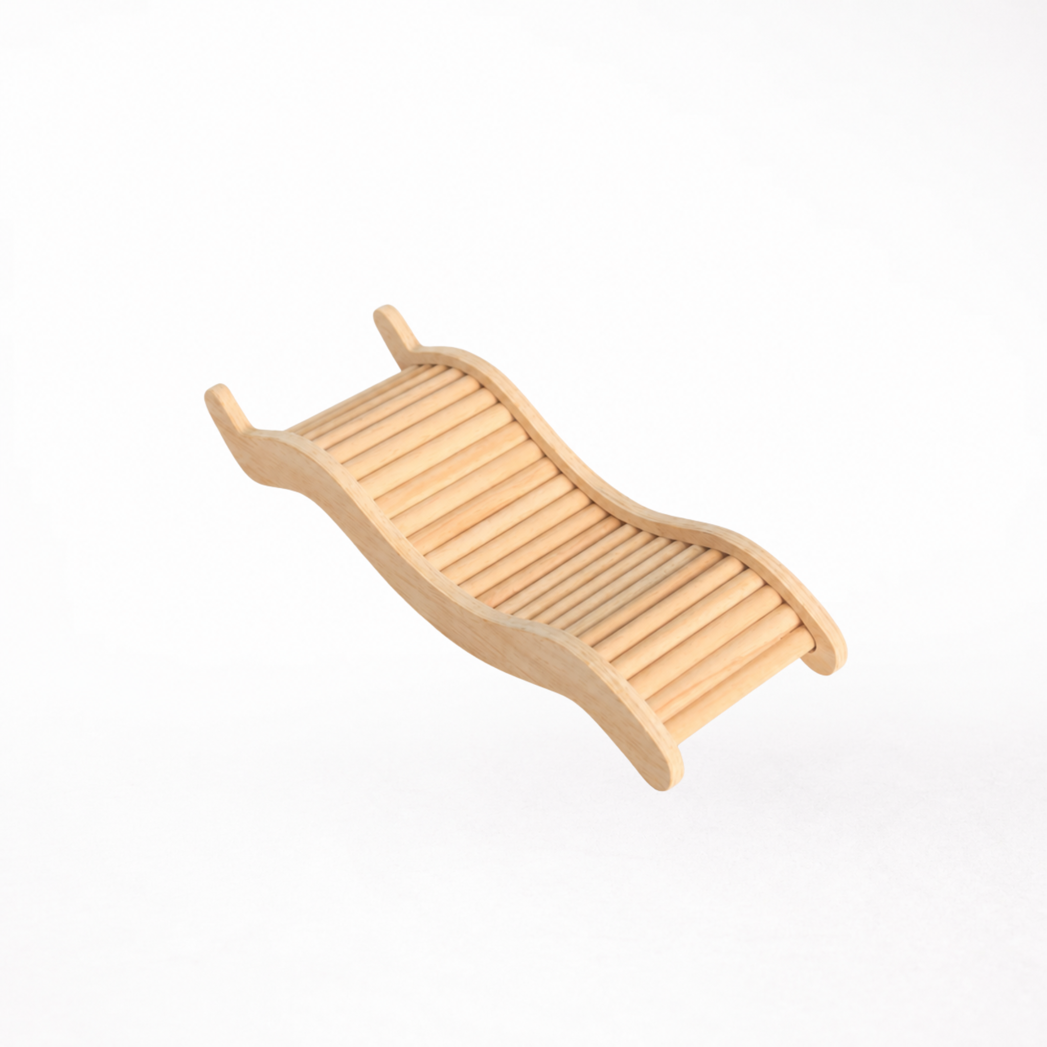 Wooden Wave Climbing Ladder