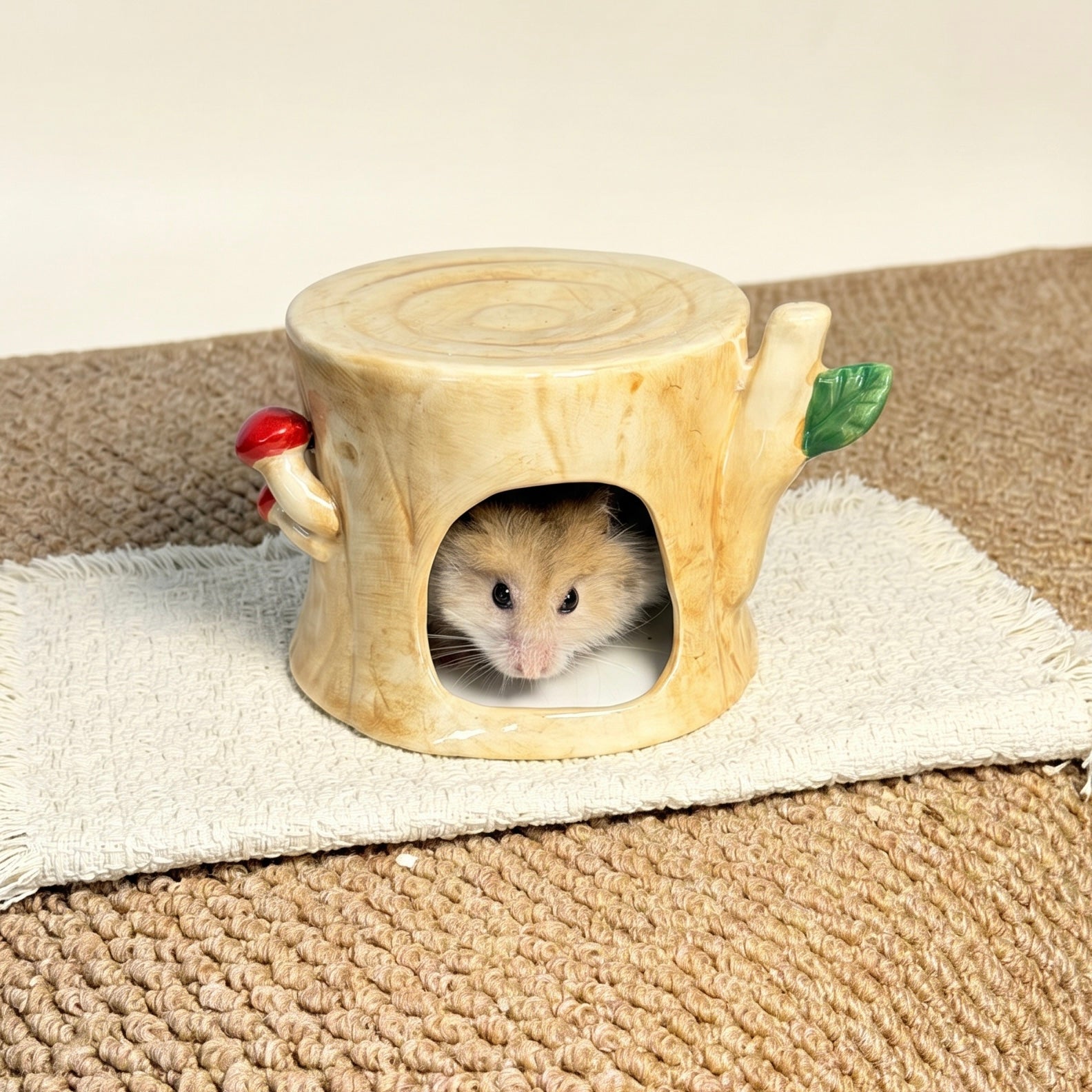 Ceramic Tree Stump Hideout
