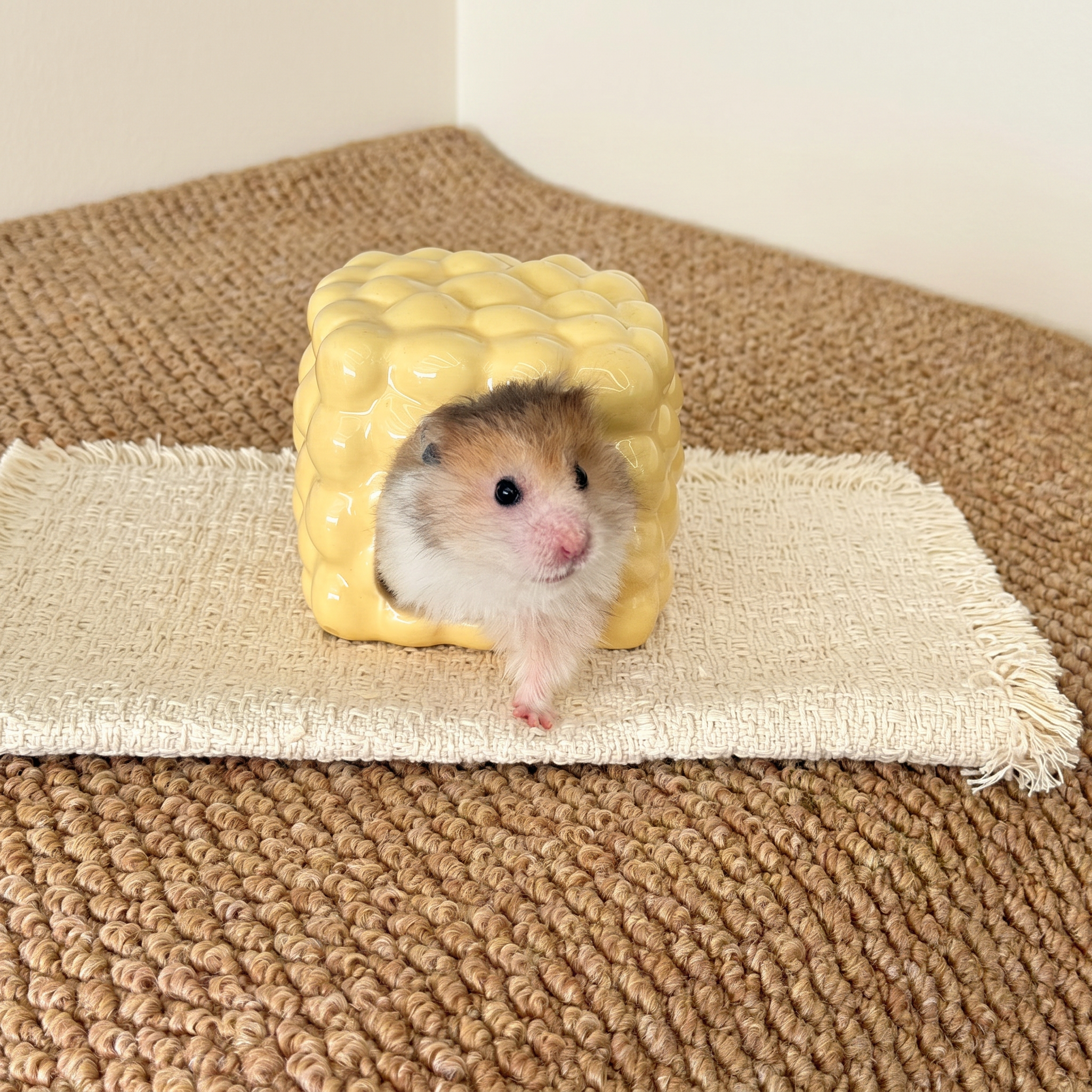 Cheese Cube Ceramic Hideout