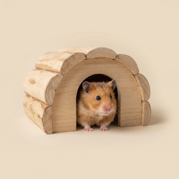 Cute pet in hideout