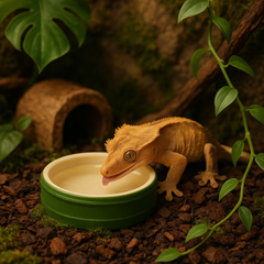 Bamboo-Inspired Resin Feeding Dish