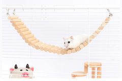 Wooden Flexible Climbing Bridge