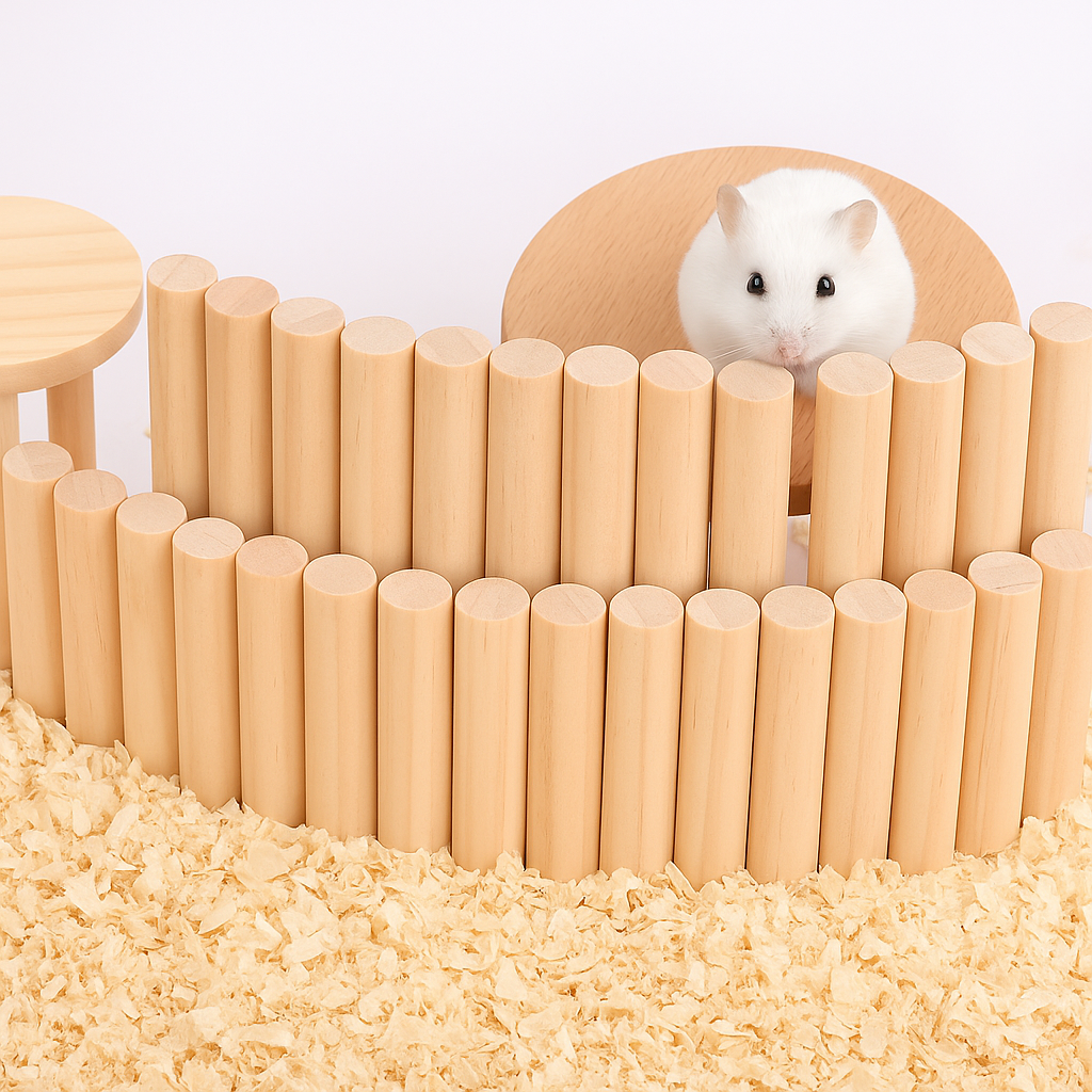 Wooden Flexible Climbing Bridge