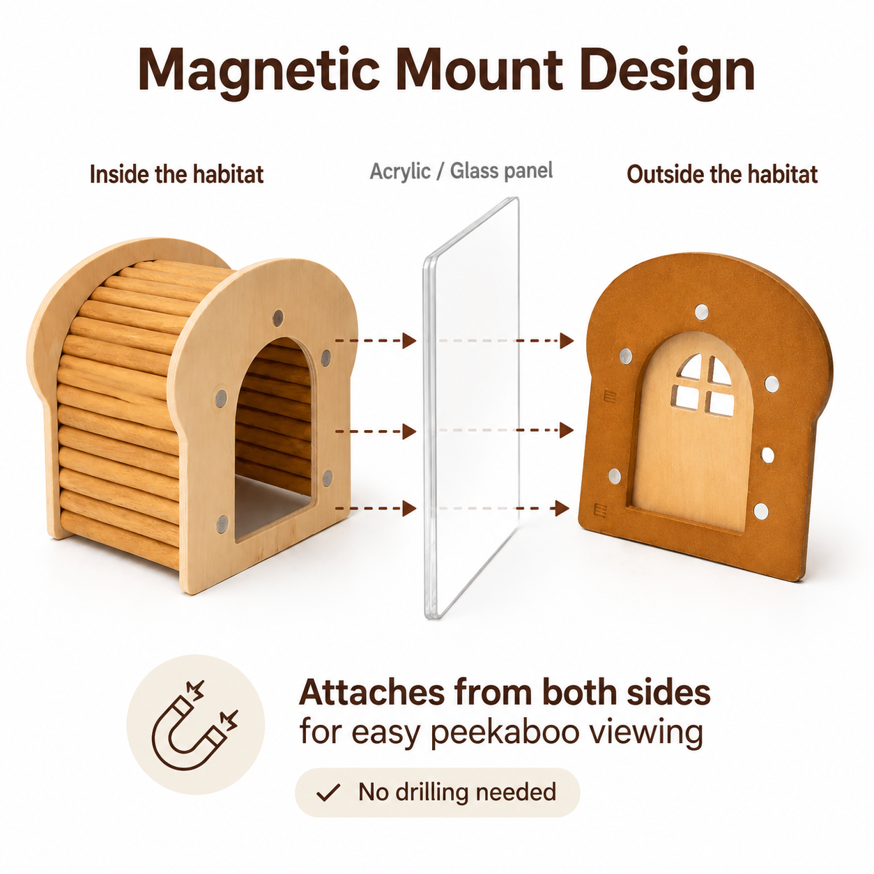 WildPalz Toast Magnetic Peekaboo Hideout