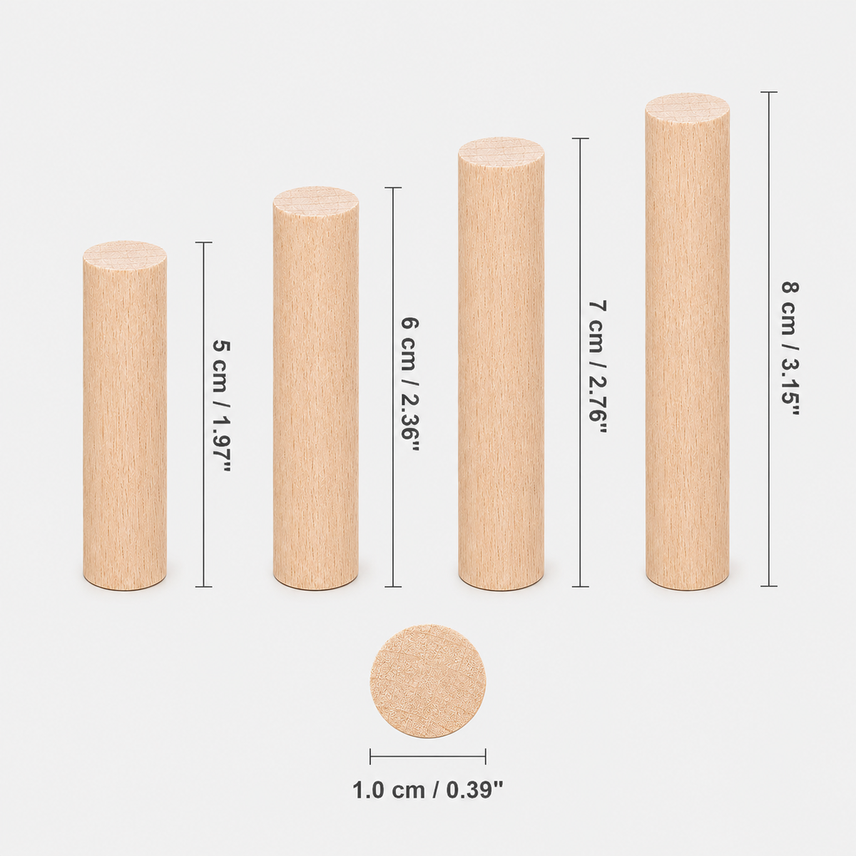 Natural Beech Wood Sticks for Hamster DIY Cage Accessories