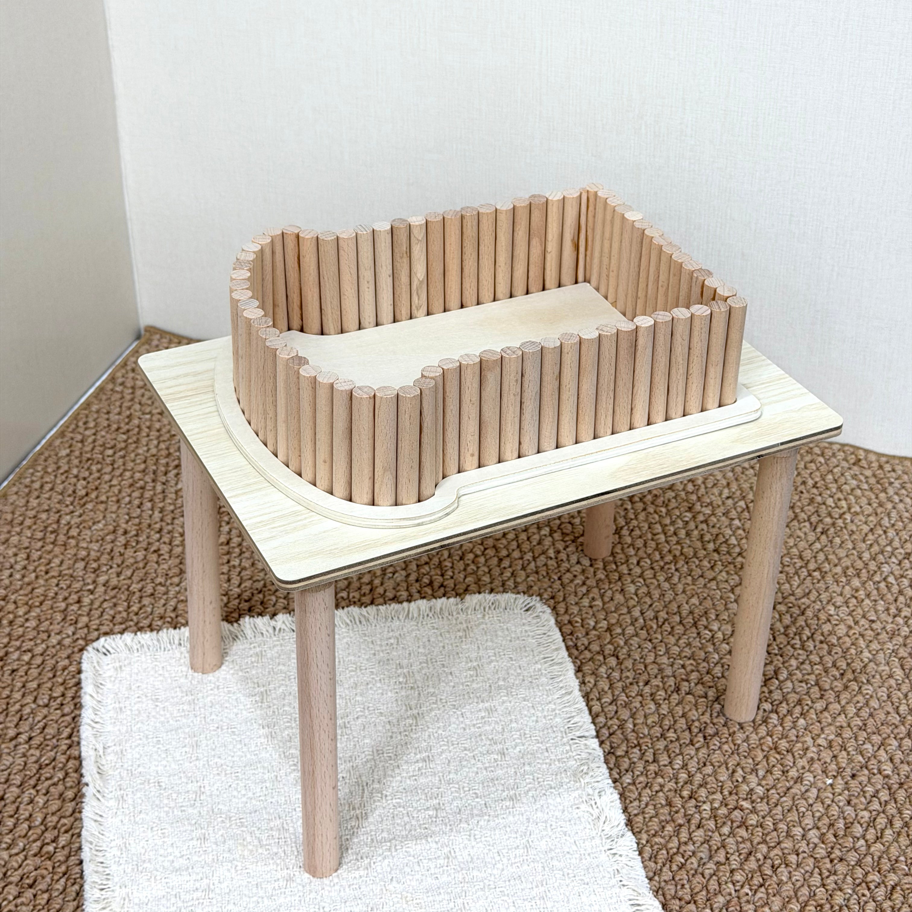 Wooden Hamster Platform & Sand Bath Bundle
