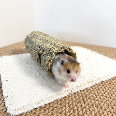 Natural Woven Grass Hamster Tunnel