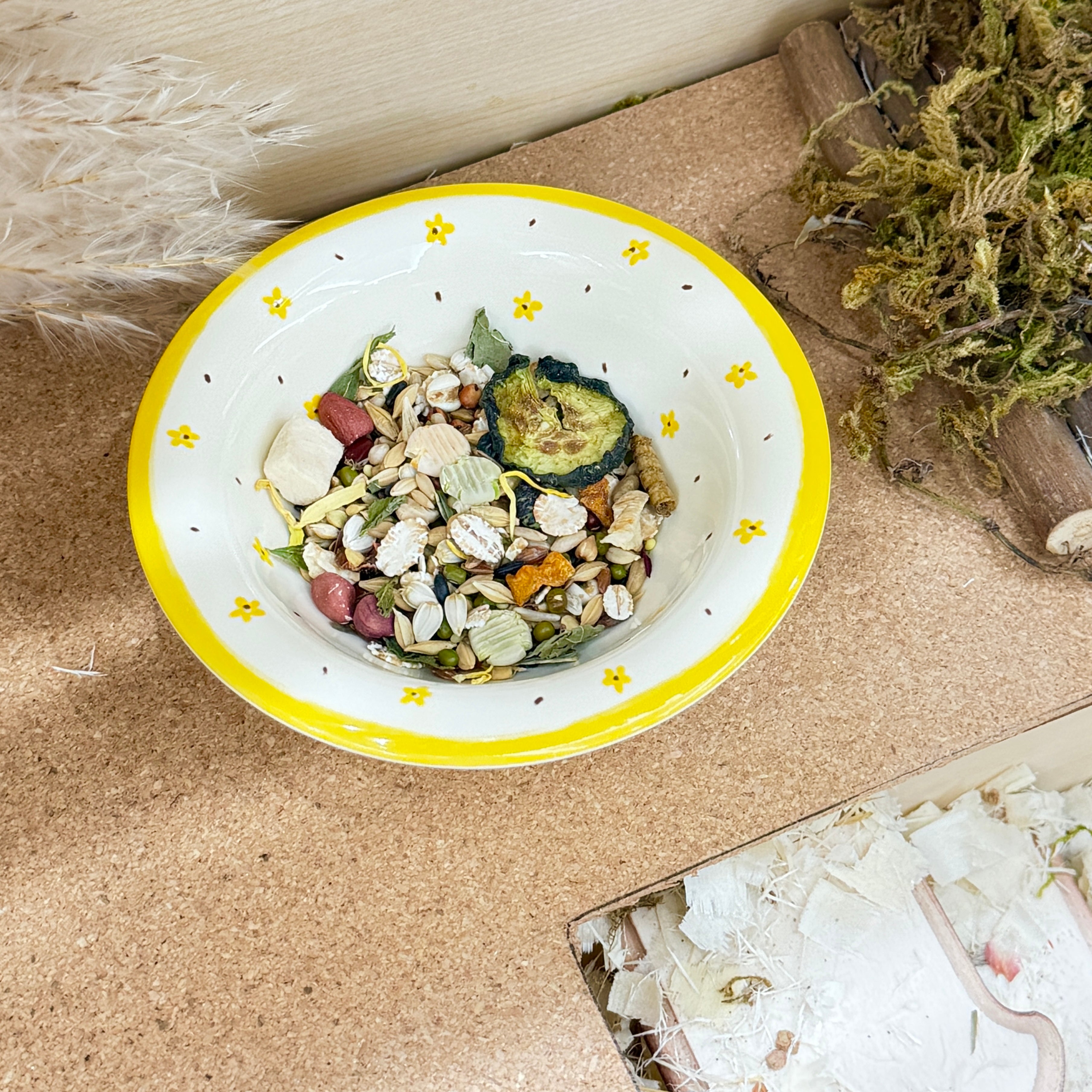 Cute ceramic food bowl with Donut & Cake designs.