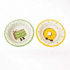 Cute ceramic food bowl with Donut & Cake designs.