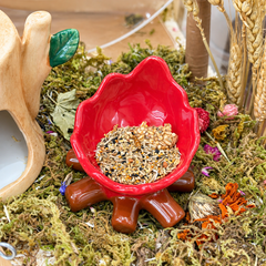 Campfire Ceramic Hamster Food Bowl