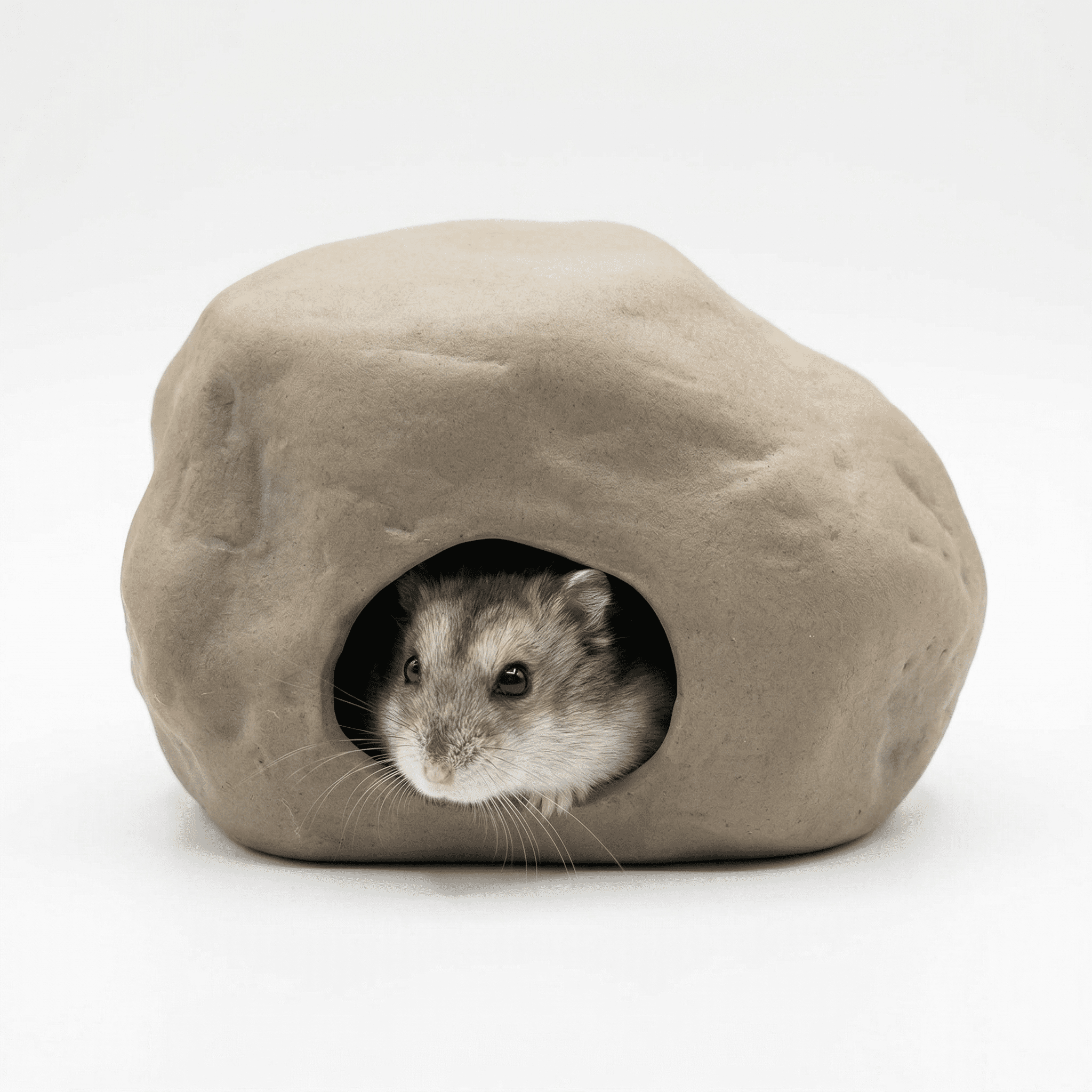Stone Nest Ceramic Hamster Hideout