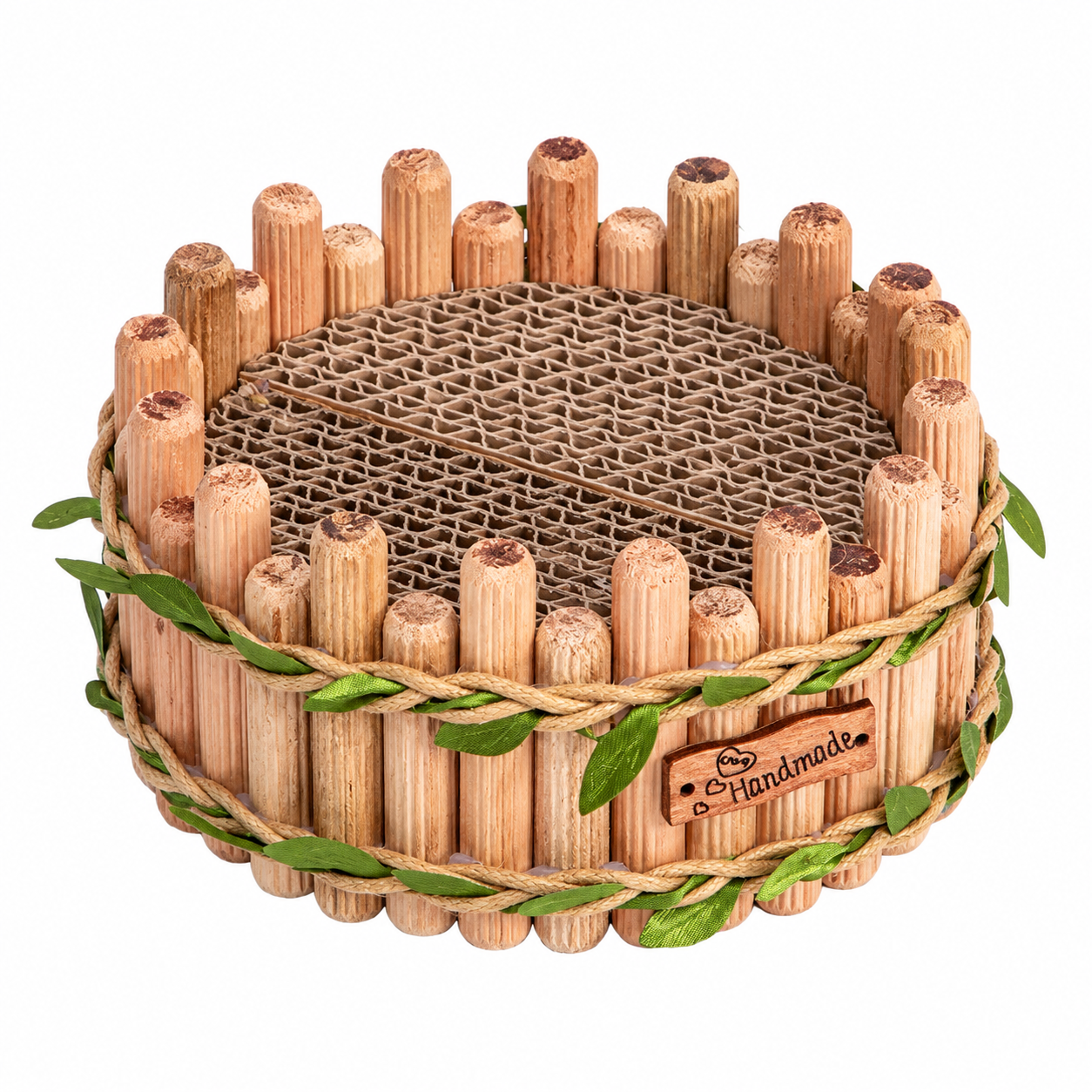 Natural Wooden Foraging & Spray Holder for Hamsters